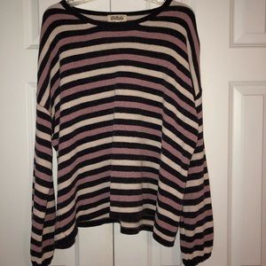 Striped Chenille Oversize Sweater